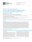 Genome-wide transcription profiling of aerobic and anaerobic