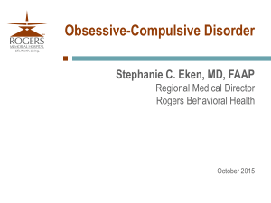 Obsessive Compulsive Disorder handout