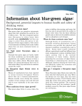 5087 Information about blue-green algae: Background, potential