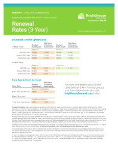 Renewal Rates (3-Year) - Brighthouse Financial