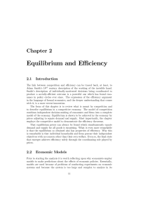 Equilibrium and Efficiency