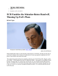 ECB Fumbles the Stimulus-Baton Hand