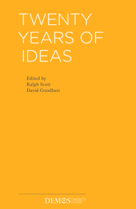 Twenty Years of Ideas