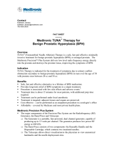 Medtronic TUNA Therapy for Benign Prostatic Hyperplasia (BPH)