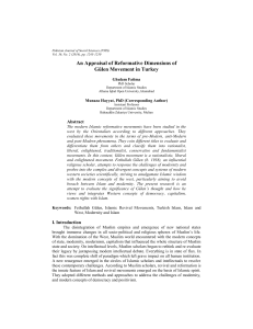 An Appraisal of Reformative Dimensions of Gülen Movement in Turkey