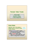 Periodic Table Trends - Peoria Public Schools