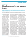 Climate research must sharpen its view