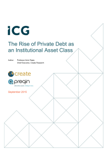 ICG: The Rise of Private Debt as an Institutional Asset Class