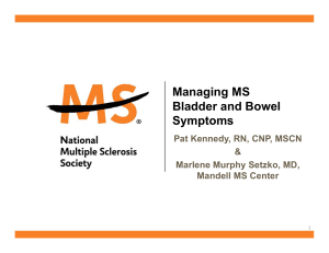 Managing MS Bladder and Bowel Symptoms