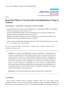 Renal Side Effects of Non-Steroidal Anti-Inflammatory