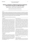 Kinetics of Oxidation of Aliphatic Alcohols by Potassium Dichromate