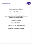 Losartan Potassium 12.5 mg, 25 mg, 50 mg and 100 mg Film