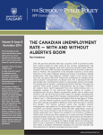 the canadian unemployment rate — with and without alberta`s boom