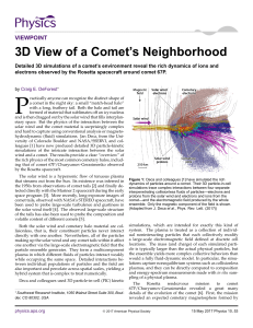3D View of a Comet`s Neighborhood