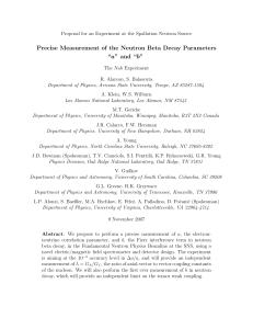 Precise Measurement of the Neutron Beta Decay Parameters “a