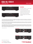 CXA-8 Spec Sheet