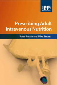 Prescribing Adult Intravenous Nutrition