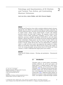 Petrology and Geochemistry of El Chichón and Tacaná: Two Active
