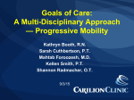 Goals of Care: A Multi-Disciplinary Approach — Progressive Mobility