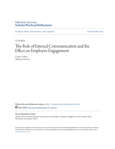 The Role of Internal Communication and the Effect on Employee