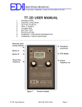 TT2D User Manual - Electronic Devices, Inc.
