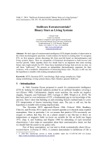 Stellivore Extraterrestrials? Binary Stars as Living Systems