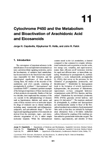 11 Cytochrome P450 and the Metabolism and Bioactivation of