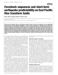 Foreshock sequences and short-term earthquake predictability on