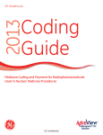 Medicare Coding and Payment for Radiopharmaceuticals Used in