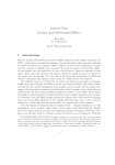 Lecture Note Income and Substitution Effects