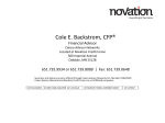 Cole E. Backstrom, CFP - Novation Credit Union