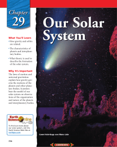 Chapter 29: Our Solar System