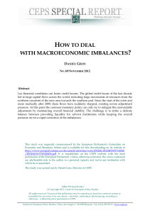 how to deal with macroeconomic imbalances?