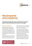 Neutropenia and myeloma