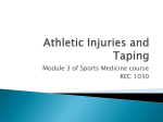 Athletic Injuries and Taping