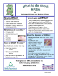 What to do about MRSA in Outpatient/Medical Offices