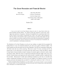 The Great Recession and Financial Shocks