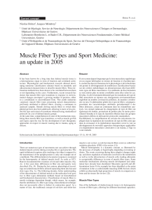 Muscle Fiber Types and Sport Medicine: an update in 2005