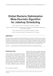 global bacteria optimization Meta-heuristic Algorithm for Jobshop