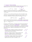 Lesson 3.5 – Piecewise Functions