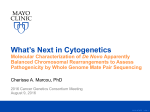 What`s Next in Cytogenetics - Cancer Genomics Consortium