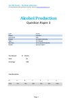 Alcohol Production