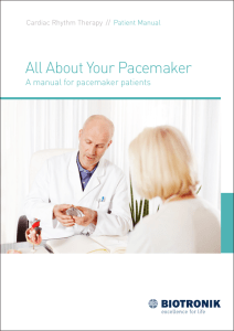 A manual for pacemaker patients