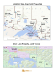 Mishi Lake Property, Land Tenure Location Map, Argo Gold Properties