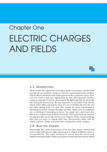 electric charges and fields