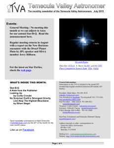 Events: - Temecula Valley Astronomers