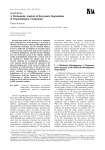 A Mechanistic Analysis of Enzymatic Degradation - J