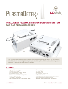 INTELLIGENT PLASMA EMISSION DETECTOR SYSTEM FOR GAS