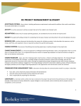 Project Management Glossary PDF