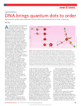 Nanomaterials: DNA brings quantum dots to order